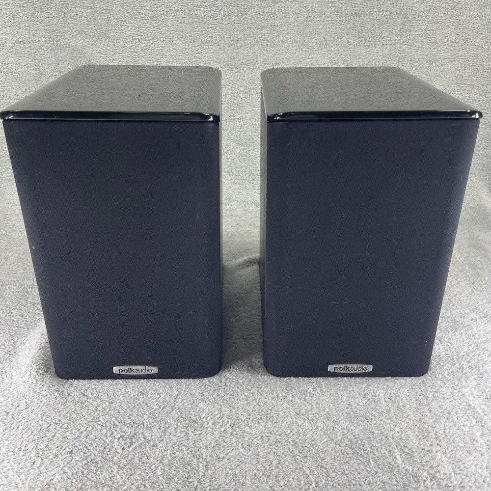 Polk Audio Bookshelf Speakers TSi100 Black Wood Grain Glossy